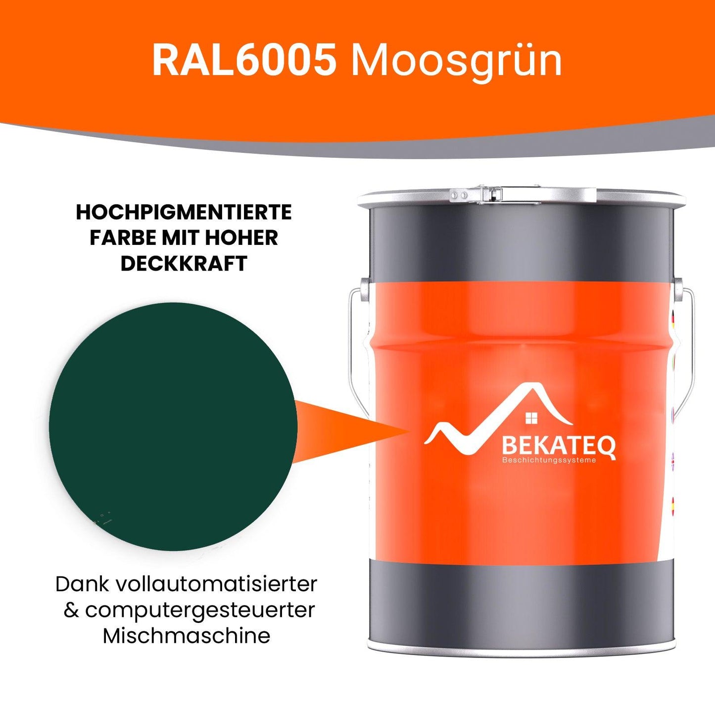 Betonfarbe Seidenglänzend 2K | Innen & Außen, Boden & Wand | 15 Farben | von Bekateq - Betonfarben Shop