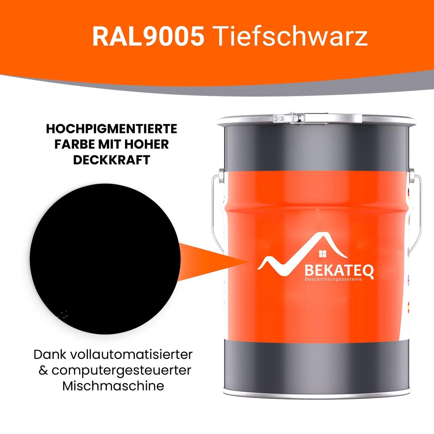 Betonfarbe Seidenglänzend 2K | Innen & Außen, Boden & Wand | 15 Farben | von Bekateq - Betonfarben Shop