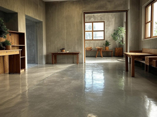Rustikaler Charme: Betonfarben im Landhausstil