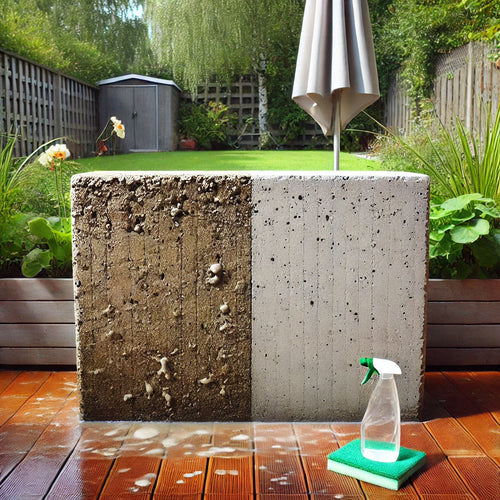 Betonflecken reinigen