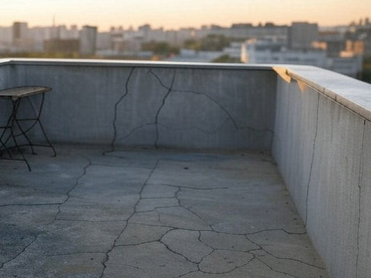 Risse im Beton Balkon