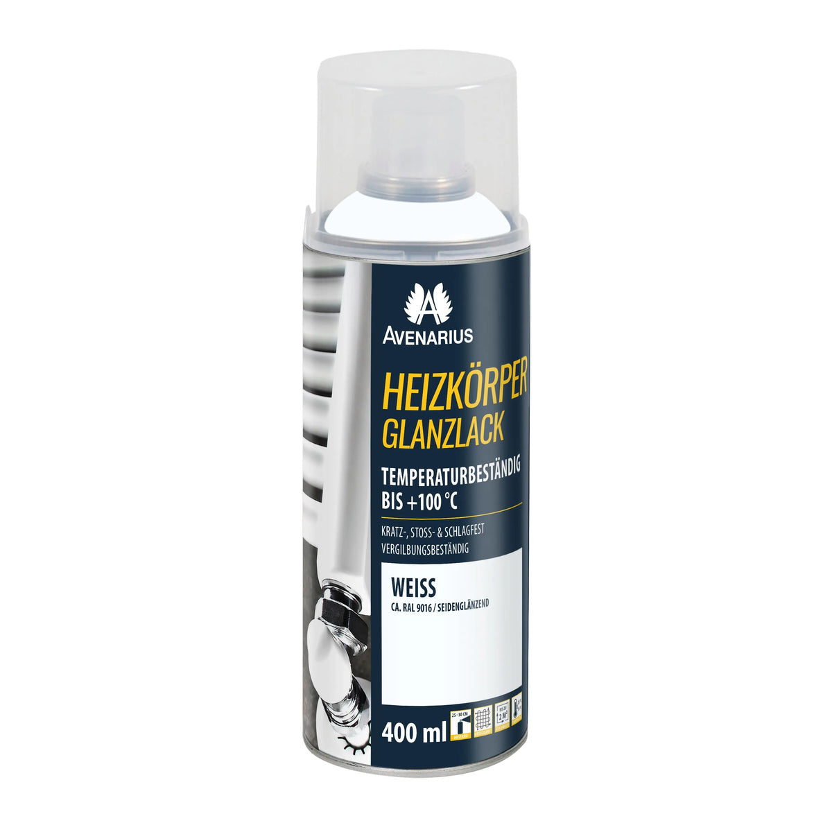 Avenarius Heizkörperlack - RAL9010 Weiß Seidenglänzend