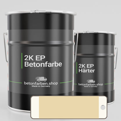 Farbmuster Betonfarbe 2K Epoxid RAL1001 Beige
