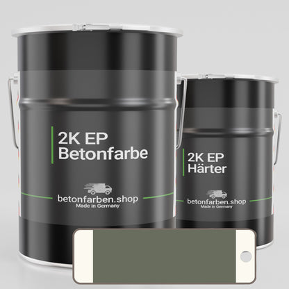 Farbmuster Betonfarbe 2K Epoxid RAL7023 Betongrau