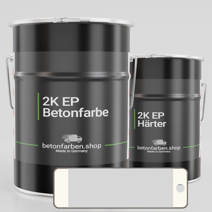 Farbmuster Betonfarbe 2K Epoxid RAL7035 Lichtgrau