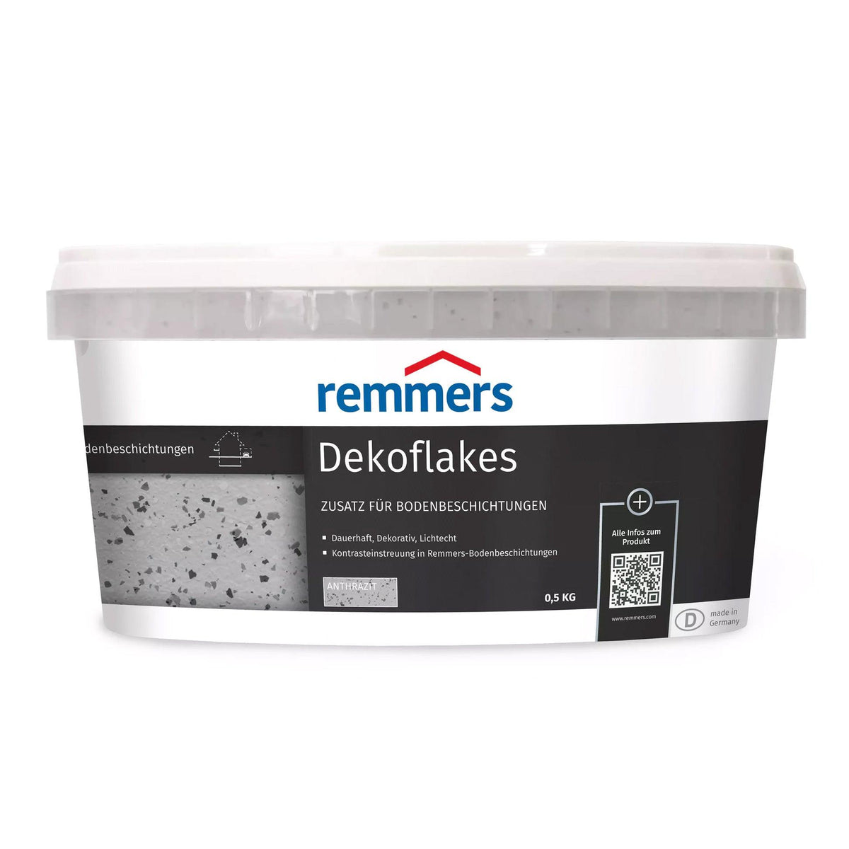 Remmers Dekoflakes 500g | Farbflocken für Bodenbeschichtungen - Anthrazit