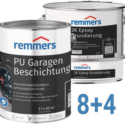 Garagenbodenbeschichtung Set von Remmers für 120qm