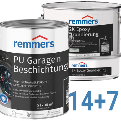 Garagenbodenbeschichtung Set von Remmers für 210qm