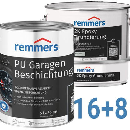 Garagenbodenbeschichtung Set von Remmers für 240qm