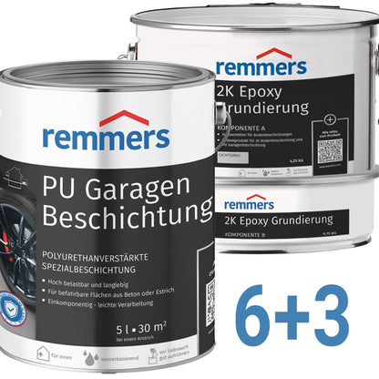 Garagenbodenbeschichtung Set von Remmers für 90qm