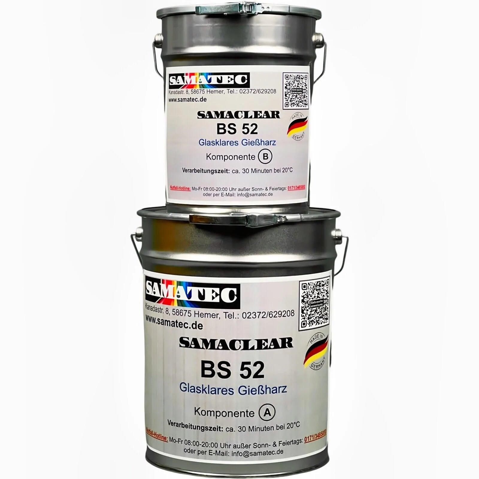 Epoxidharz durchsichtig | 1,12kg bis 17,92kg | von Samatec - Betonfarben Shop